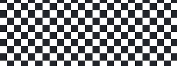 istock Classic checkered flag pattern with bold black and white squares, perfect for racing themes, retro designs, and seamless backgrounds with timeless checker appeal. 2251822866