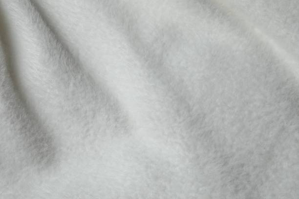 istock Top view of white fabric background, cashmere texture 2251823653