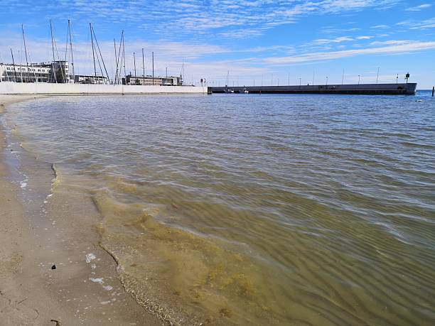 Gdynia, Poland, Pomeranian Voivodeship - 00.00.2000, city beach