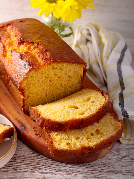 istock orange cake, sliced and served 2251826903