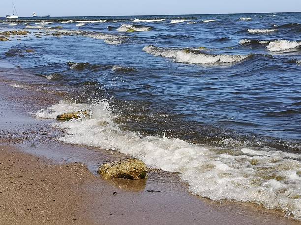 Gdynia, Poland, Pomeranian Voivodeship - 00.00.2000, beach in Redłowo
