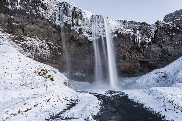 istock Seljalandsfoss waterfall in winter landscape. Iceland. 2251830581