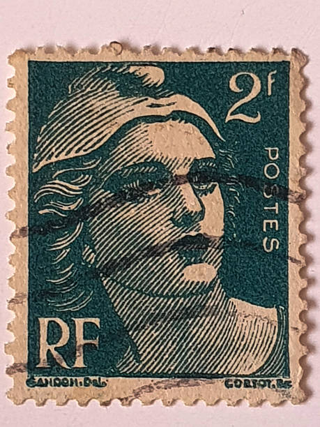 istock France 2 Francs Marianne by Gandon Postage Stamp, 1951 2251833790