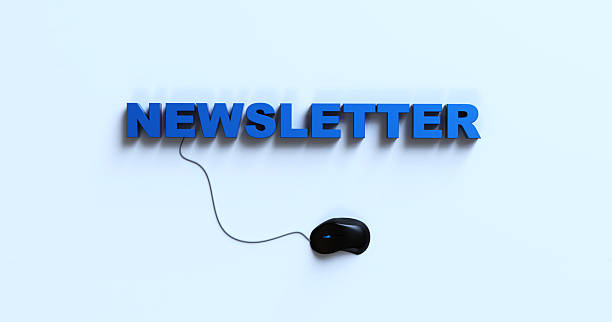 istock NEWSLETTER word with Computer Mouse - 3D Rendering 2251837558
