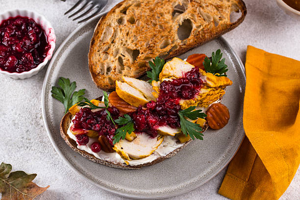istock Leftover Thanksgiving day sandwich with turkey 2251839524