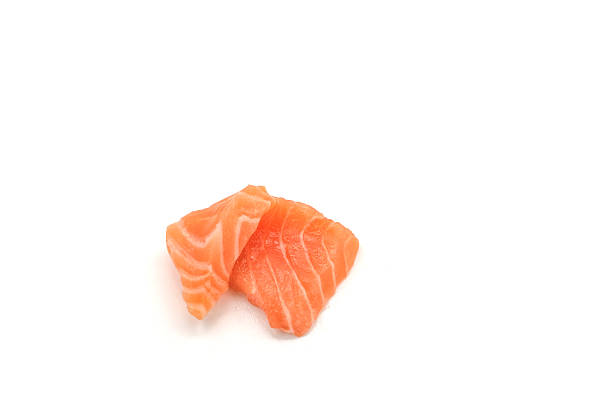 istock Sashimi made from salmon on a white background. Japanese style food. 2251848174