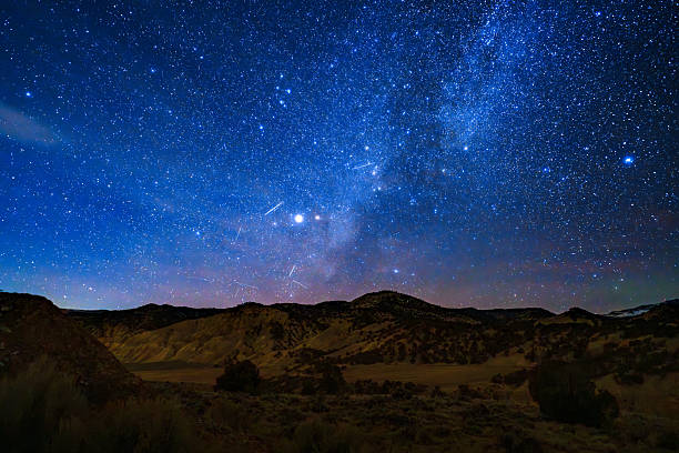 istock Geminids Meteor Shower Night Mountain View 2251853667