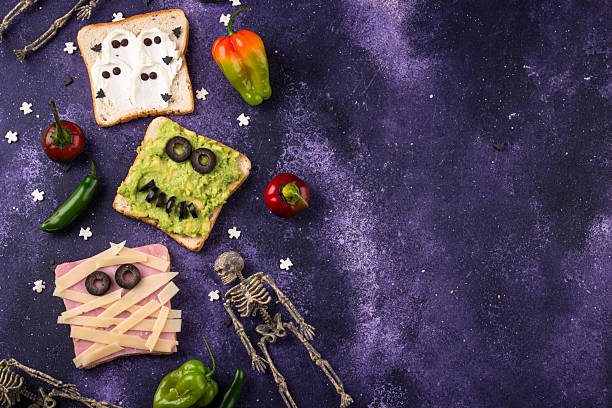 istock Halloween food for children, monsters toasts 2251856549