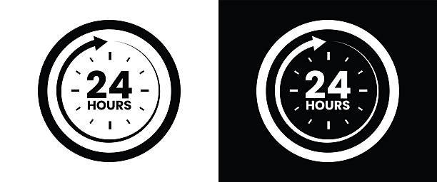 istock 24 7 service icon set. 24-7 open, concept with call icon. Support 24 hours a day and 7 days a week. Support service. Vector Illustration. 2251858322