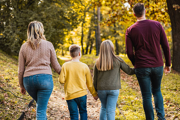 istock Family Walking In Park 2251863758