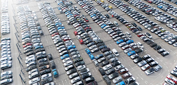 istock Storage facility for new cars 2251875039