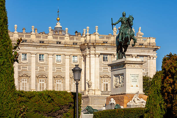 istock Monument to king Felipe IV on Eastern square (Plaza de Oriente), Madrid, Spain 2251875070