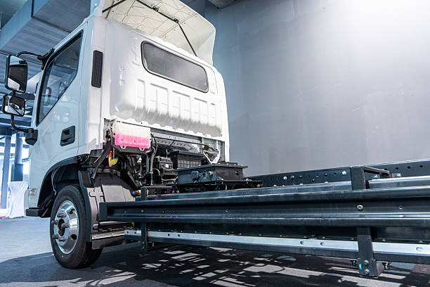 istock Electric truck with batteries 2251875255