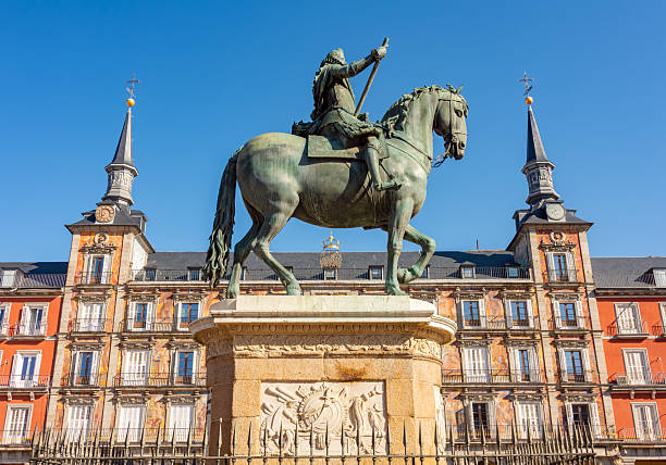 istock King Philip III statue on Plaza Mayor (Main square) in Madrid, Spain 2251875689
