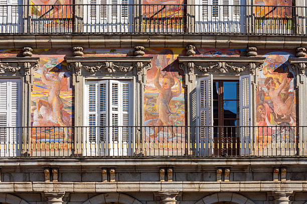 istock Casa de la Panaderia (Bakery House) decorations on Plaza Mayor (Main square) in Madrid, Spain 2251876488