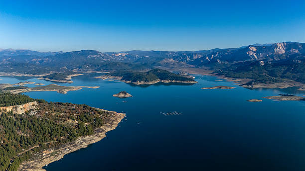 istock Drone view of karacaoren dam and mountains 2251881086