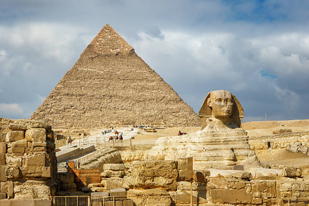 istock The Great Pyramid, built for Pharaoh Khufu (Cheops). The Great Sphinx, traditionally associated with Pharaoh Khafre (Chephren). 2251882272