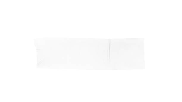 istock White adhesive tape strip isolated on white background. Realistic torn masking tape texture with creases. 2251883172