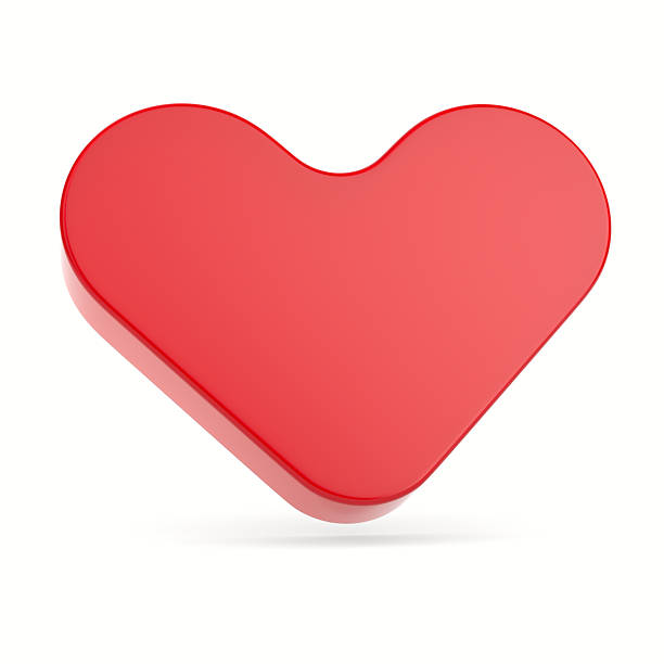 istock Red heart on white background. Isolated 3D illustration 2251886130