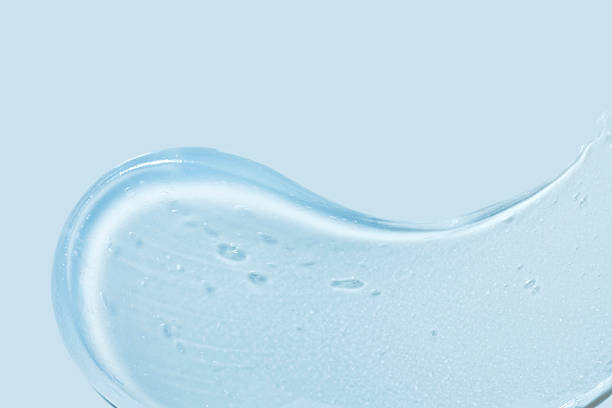 istock Beauty product blue gel sample swatch 2251892007