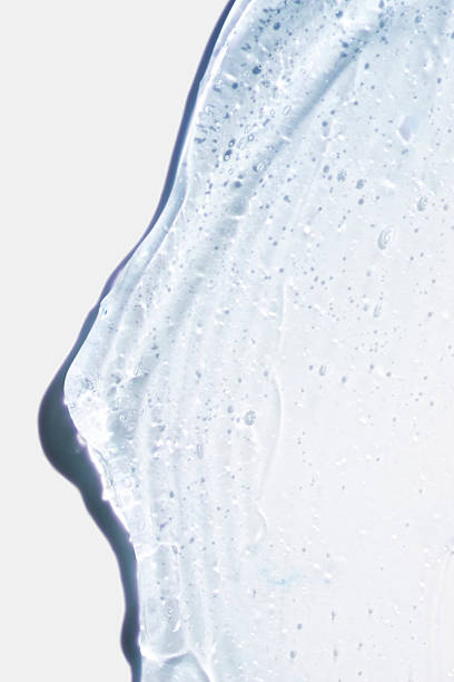 istock Beauty product blue gel sample swatch 2251892022