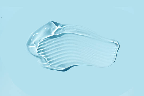 istock Beauty product blue gel sample swatch 2251892087