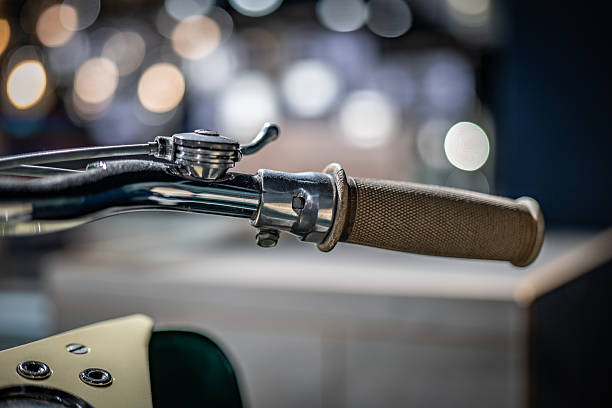 retro and vintage moped steering wheel