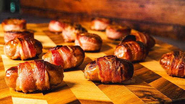 Festive Snack Board with Pigs in Blankets