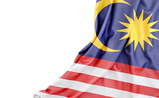 istock Flag of Malaysia with empty space on the left. Isolated. 3D Rendering 2251900166