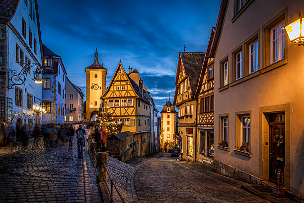 istock Rothenburg Christmas evening 2251901248