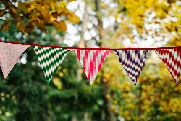 istock Autumn Celebration Flags on a Sunny October Day 2251902521