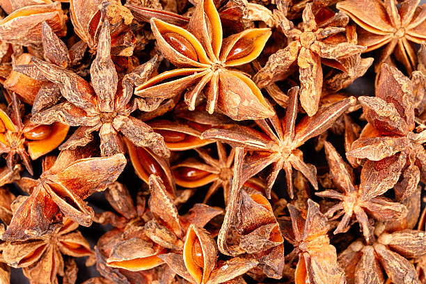istock Star anise spice showing fragrant seed pods 2251906947