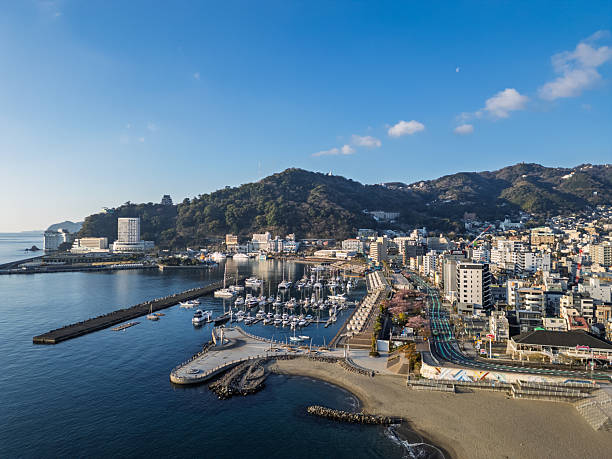 istock High angle view of city skyline, Izu peninsula 2251907971