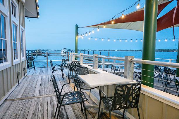 istock restaurant and seating on the waterfront on cloudy day 2251914033