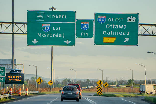 istock highway signs on the way to montreal canada inside canada 2251914383