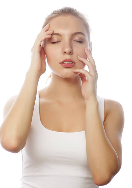 istock beautiful female model on white background 2251914674