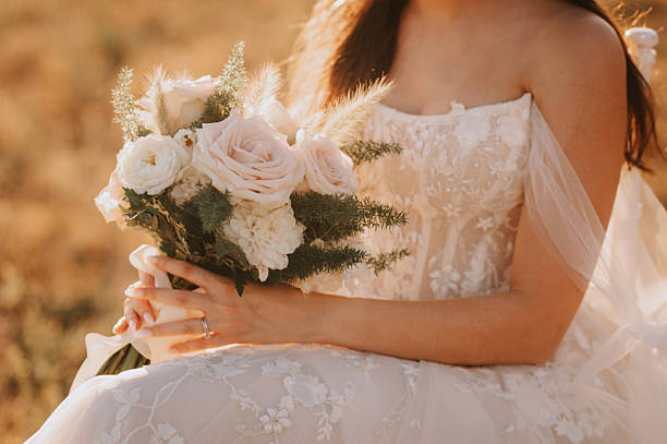 istock Bride holding a beautiful bouquet 2251921436