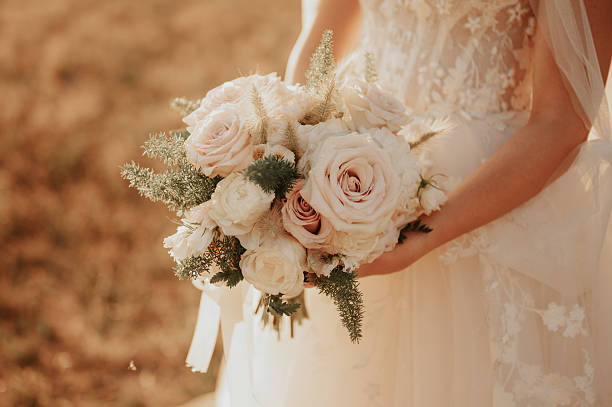 istock Bride holding a beautiful bouquet 2251921447