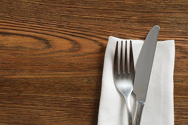 istock Cutlery on a wooden background, top view 2251921494