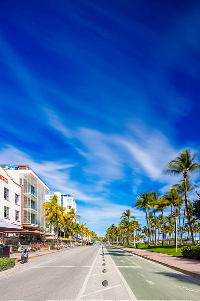istock Miami Beach Ocean Drive art deco district 2025. Long exposure motion blur 2251921942
