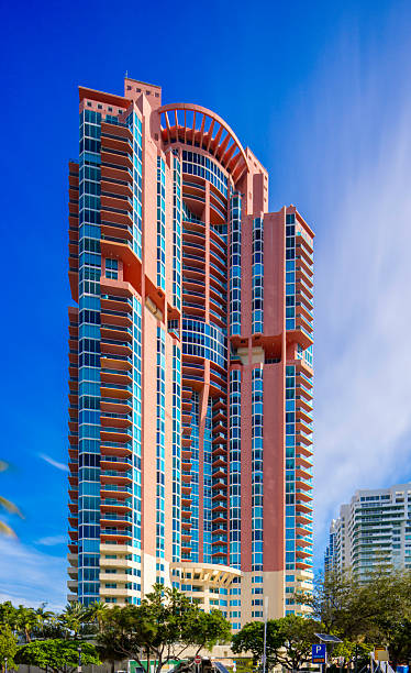 Miami Beach, FL, USA - December 12, 2025: Portofino Tower Miami Beach built in 1996 1997