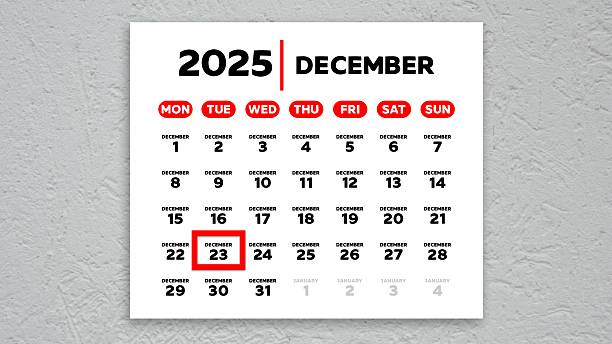 istock The date December 23th marked with a red cursor on the wall calendar 2025 2251925677
