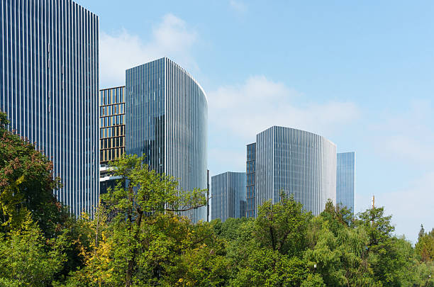 istock City skyline: modern towers, green lawn 2251928860