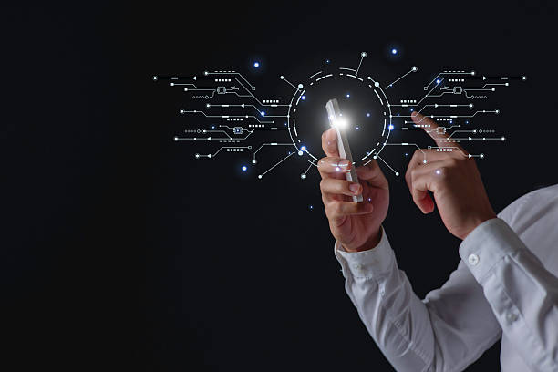 istock Data Digital transformation Hand touching the Universe, A Conceptual Shift in Digital Transformation for Next-Generation Technology. 2251938139