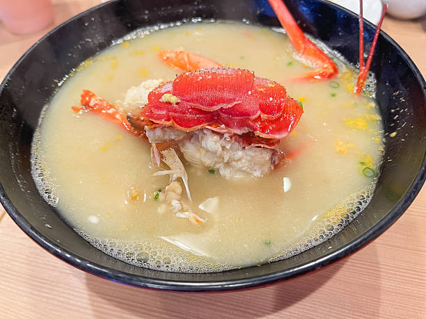 istock Miso soup with Japanese spiny lobster. 2251938812