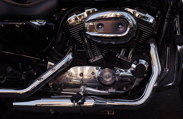 istock vintage motorcycle engine detail, closeup 2251944261