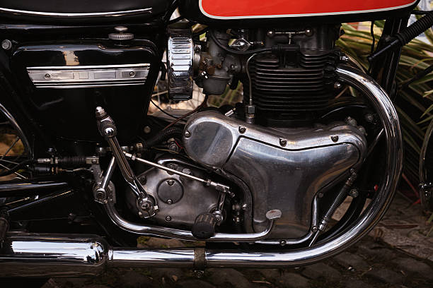 istock vintage motorcycle engine detail, closeup 2251944532