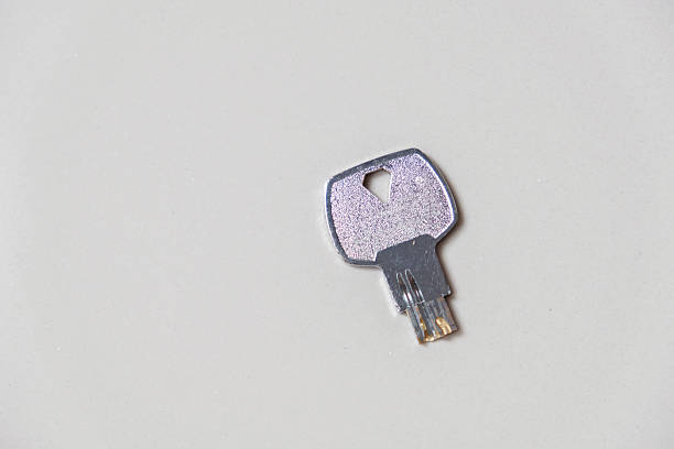 Close-up of broken house key