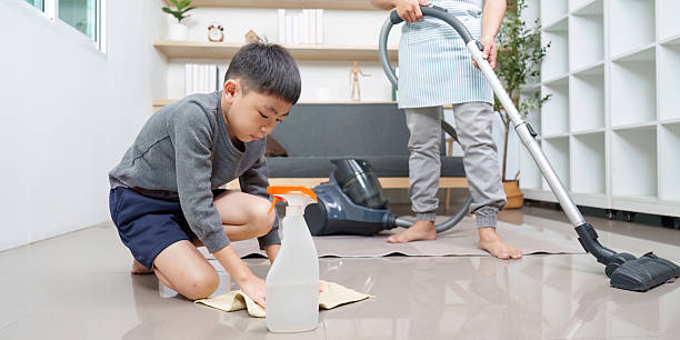 istock Child helping with cleaning, fostering responsibility and teamwork 2251954795