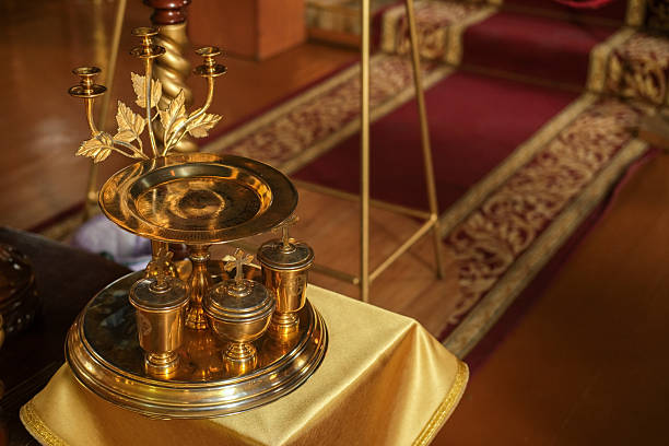 istock Liturgical cruet set or Crucible Liturgical casting vessel. 2251958013